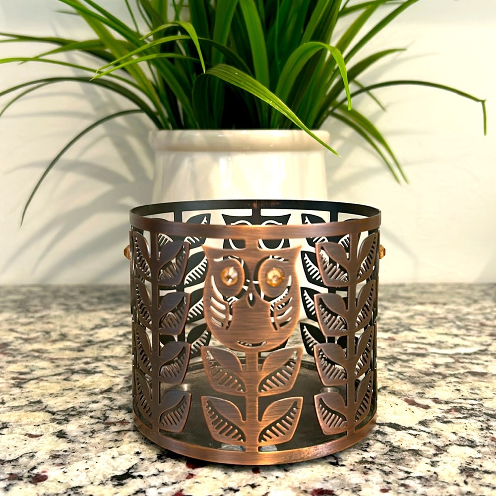 Bath & Body Works Owl Candle Holder